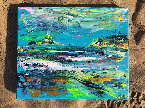 Chloe Gallery, Chloe Art, Chloe Tinsley Art, Cornish Art, St Ives, Painting St Ives, godrevy lighthouse, godrevy beach, st ives bay, dynamic art, chloe art, st ives art, blue painting, blue canvas, carbis bay, small canvas, cornish art, chloe art, chloe tinsley, chloe gallery, chloe gallery uk, love art, love paintings, rewilding, online art gallery, inspiring art cornwall, plein air cornwall, colourist, en plein air, Gwithian Beach, Cornish Artists