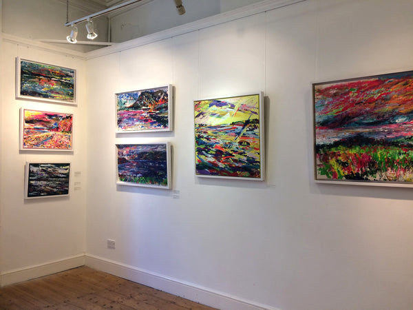 pink canvas, pink wall art, falmouth art gallery, budleigh salterton, en plein air, plein air devon, cliff painting, chloe art, chloe tinsley, chloe gallery, chloe gallery uk, love art, love paintings, rewilding, female painters, expressionism, rewilding humans, limited edition print, inspiring art, memories, magic eye