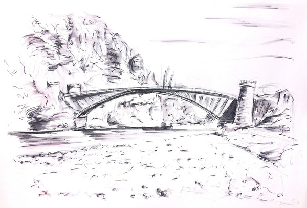 'Craigellachie Bridge, Speyside in Ink'